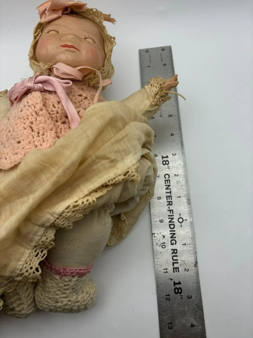 1920s Baby Doll Composition Grace Story Putnam Neck Stamp